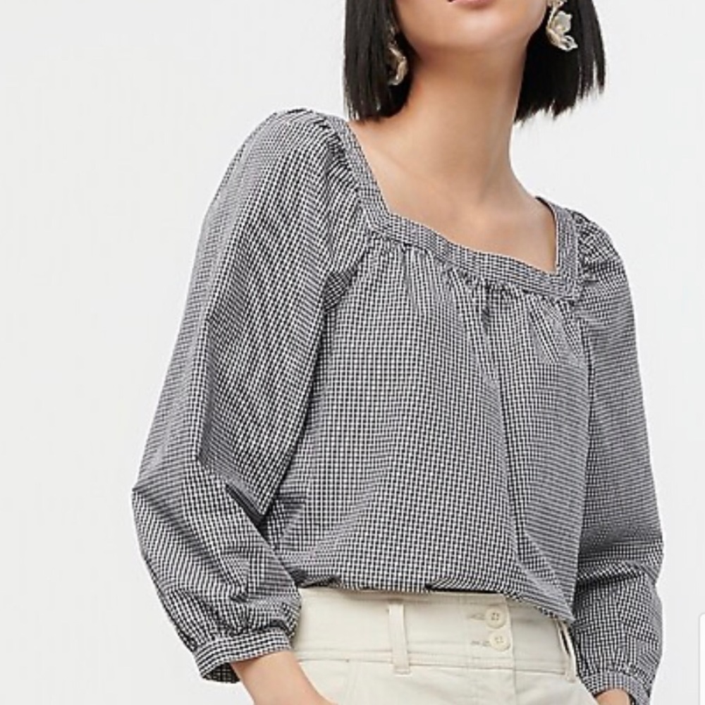 J Crew black and white top